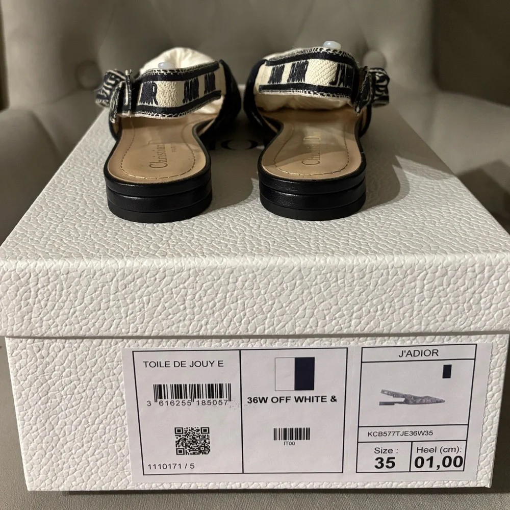 J’aDIOR slingback flat size 35 NWT - Picture 6 of 6